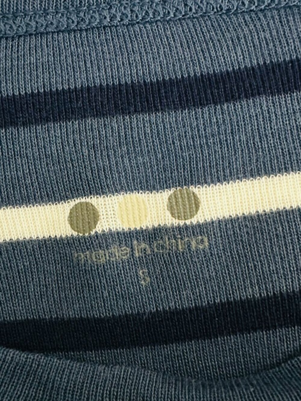 Three Dots Women's Size S Stripe Long Sleeve Crew Neck Blue White Knit Top NEW - Picture 5 of 8
